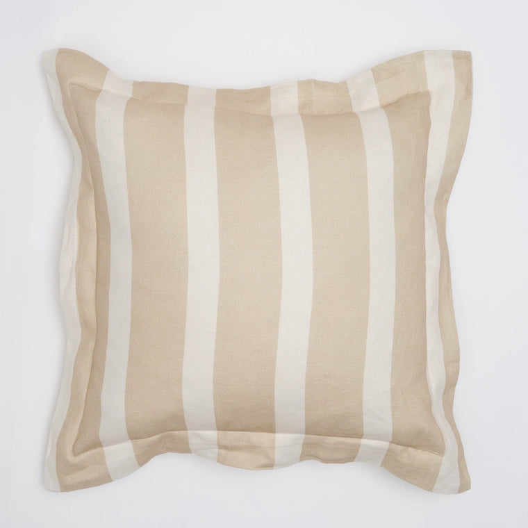 House of Lita - biscuit stripe cushion