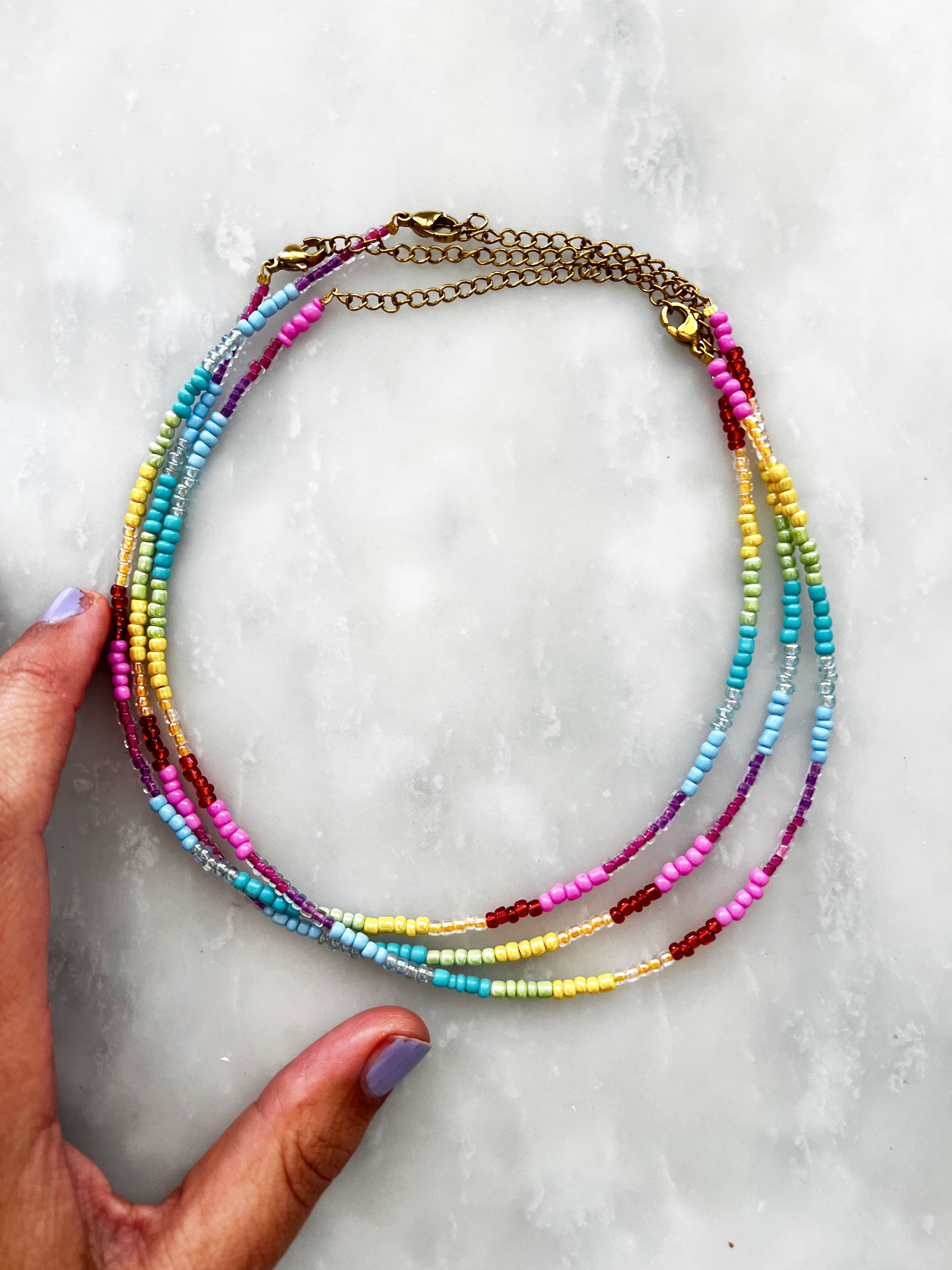 Goupi -  Rainbow necklace