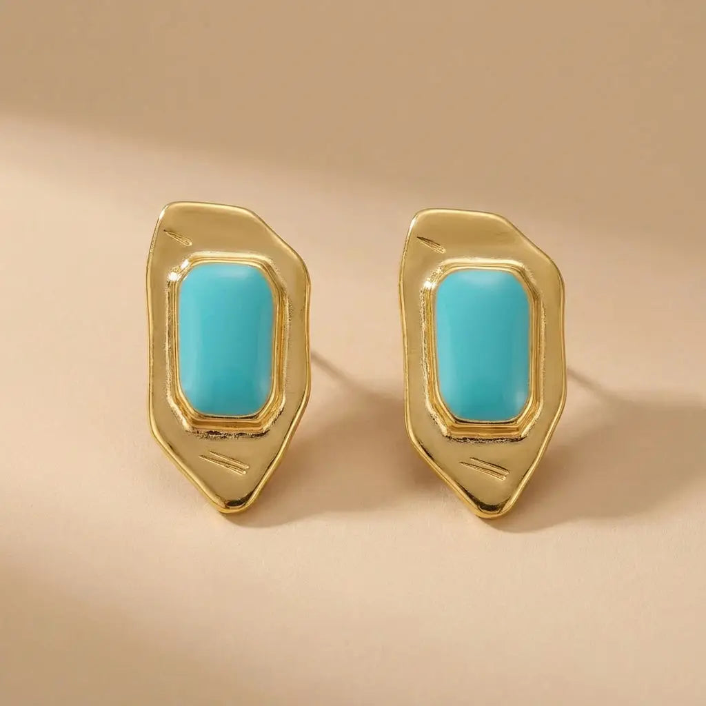 Goupi -  Turquoise earrings