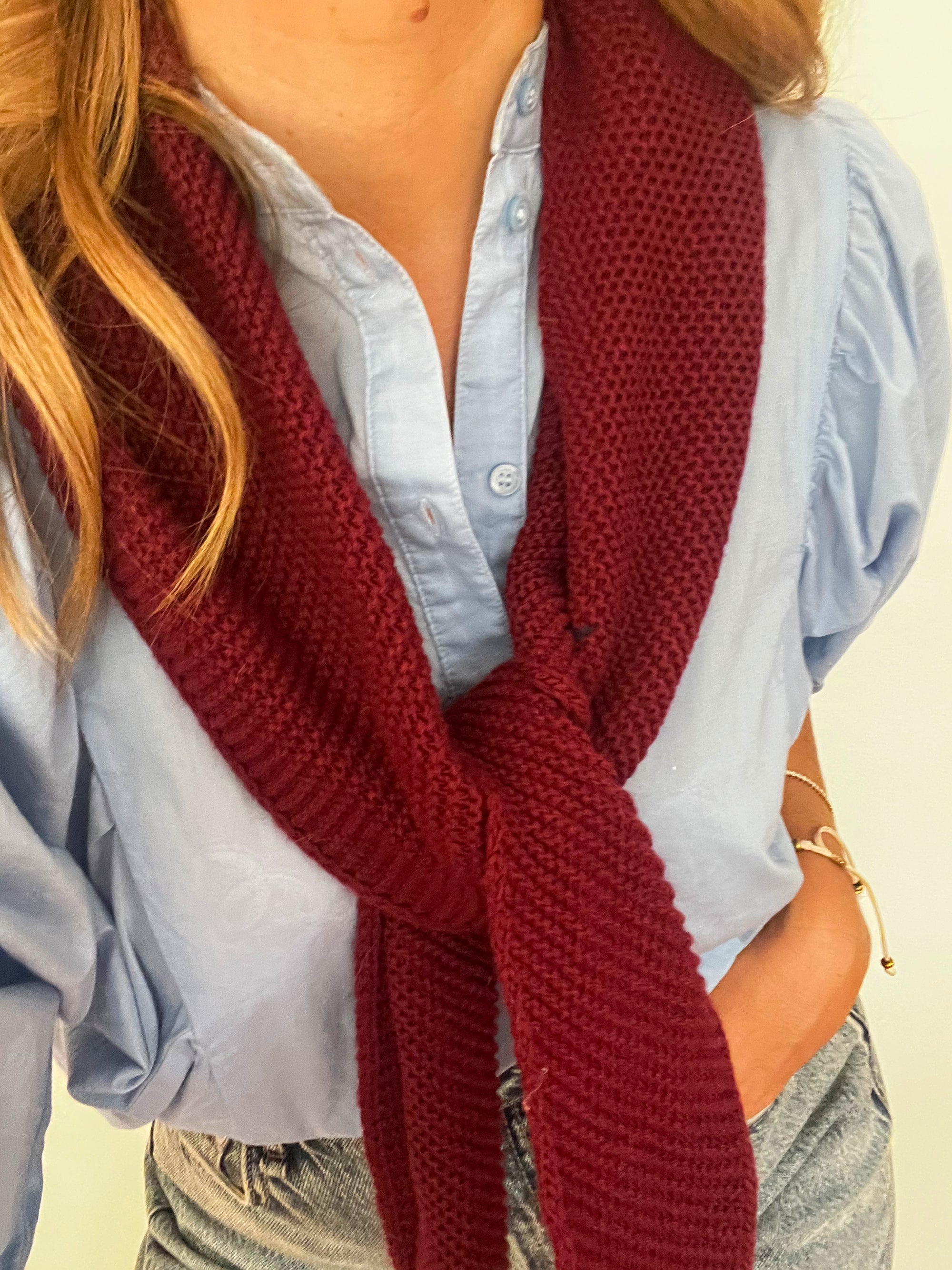 TSM - Sophie hood / scarf bordeaux **