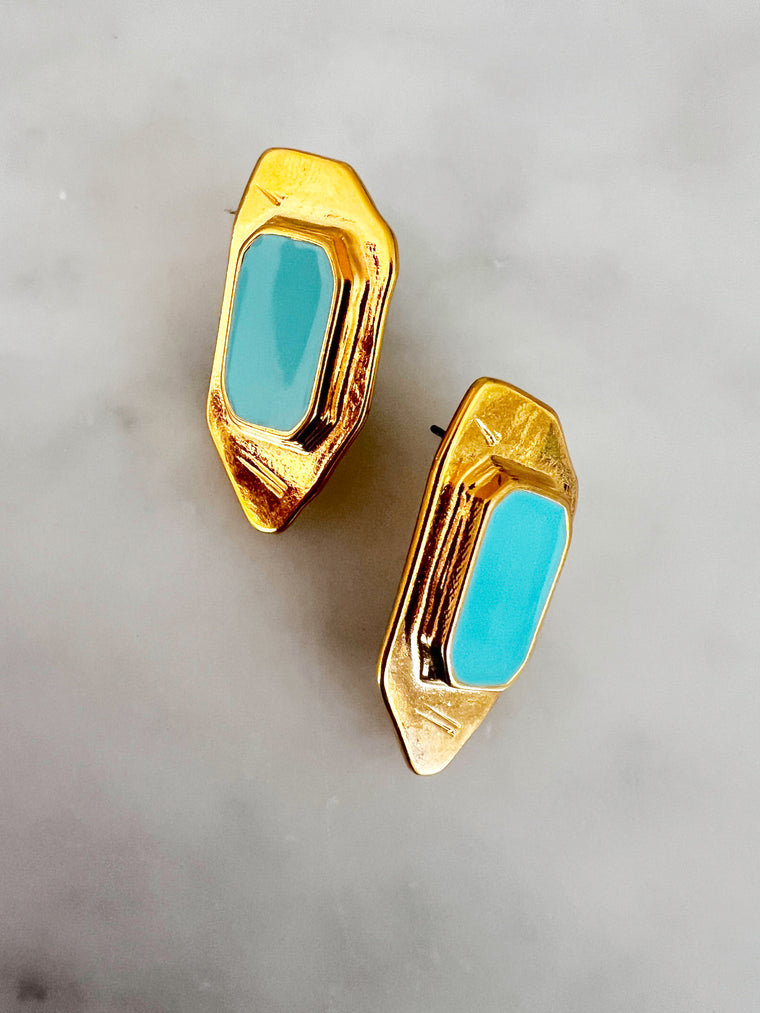 Goupi -  Turquoise earrings