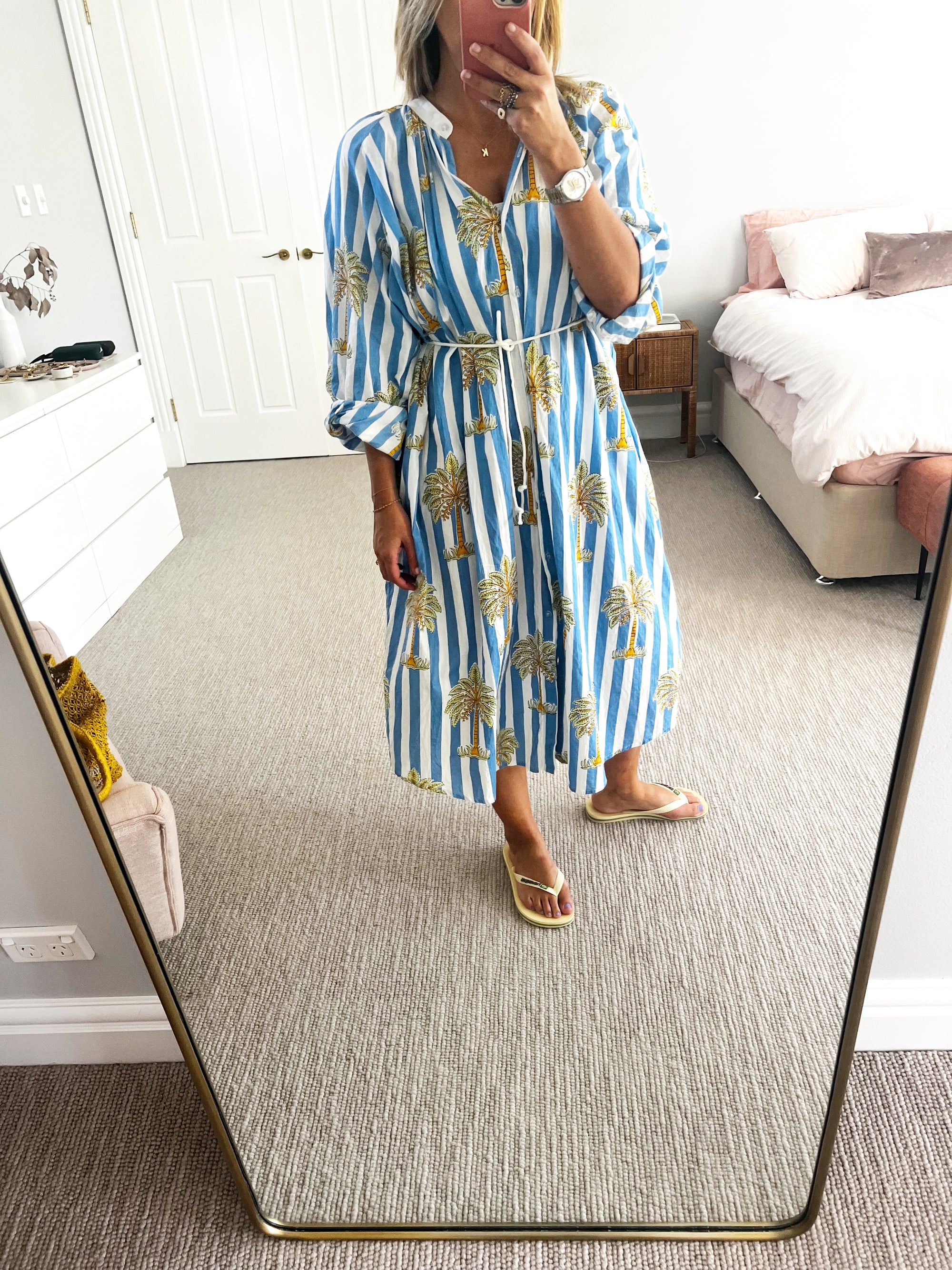 Roselle - Cabana dress blue **