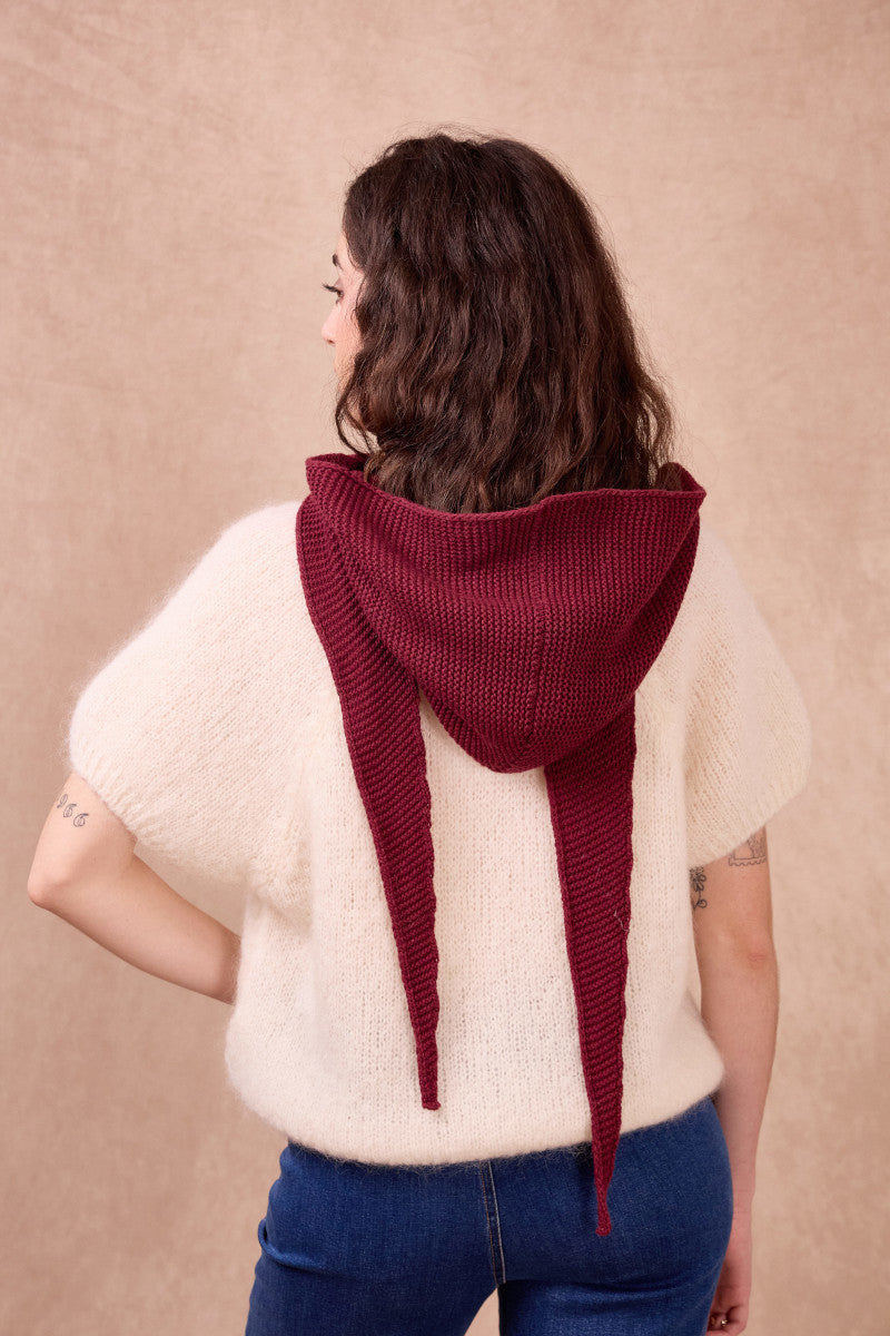 TSM - Sophie hood / scarf bordeaux **
