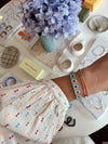 Mosk -  Daisy chain aqua bracelet