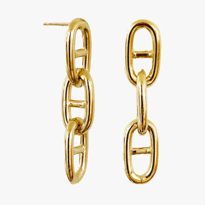 Helles - Chain loop earrings