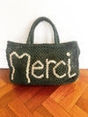 The Jacksons - Merci green bag * pre-loved *