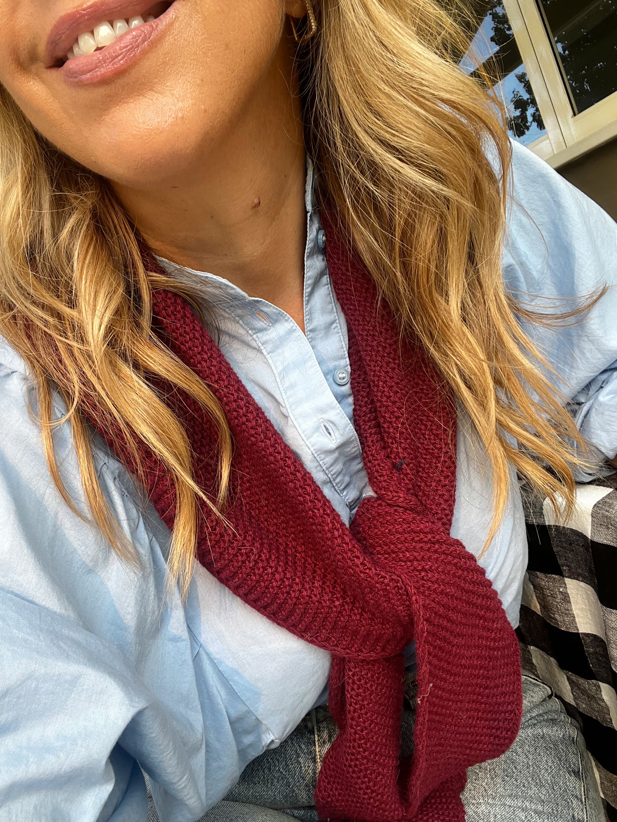 TSM - Sophie hood / scarf bordeaux **