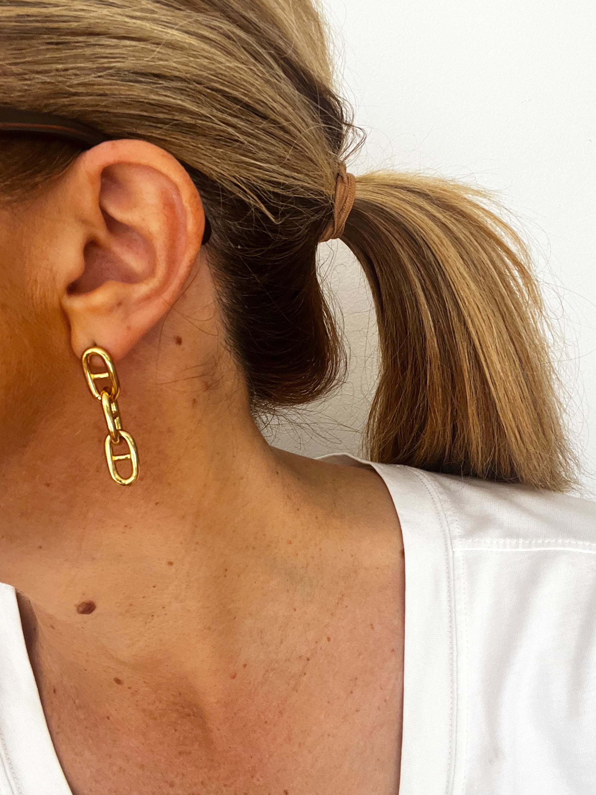 Helles - Chain loop earrings