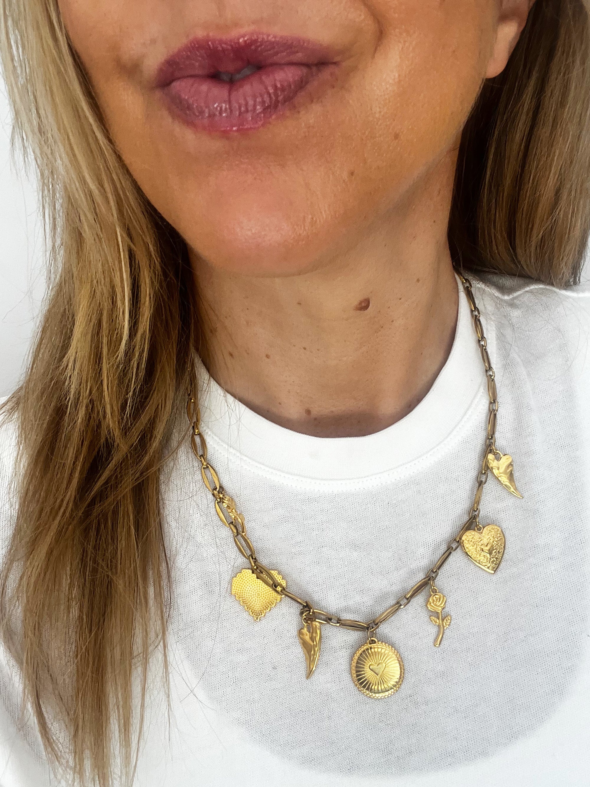 Goupi -  Gold charm necklace