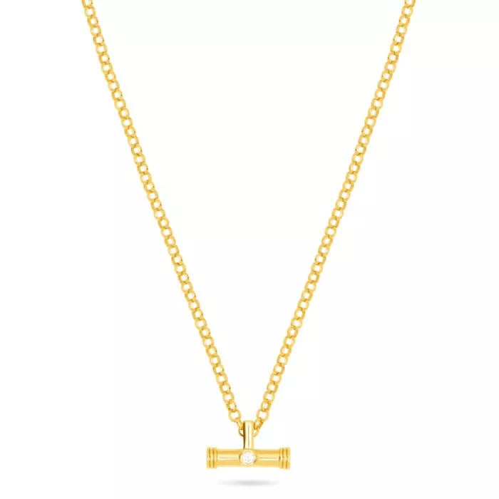 Talis Chains -  T-bar pendant necklace