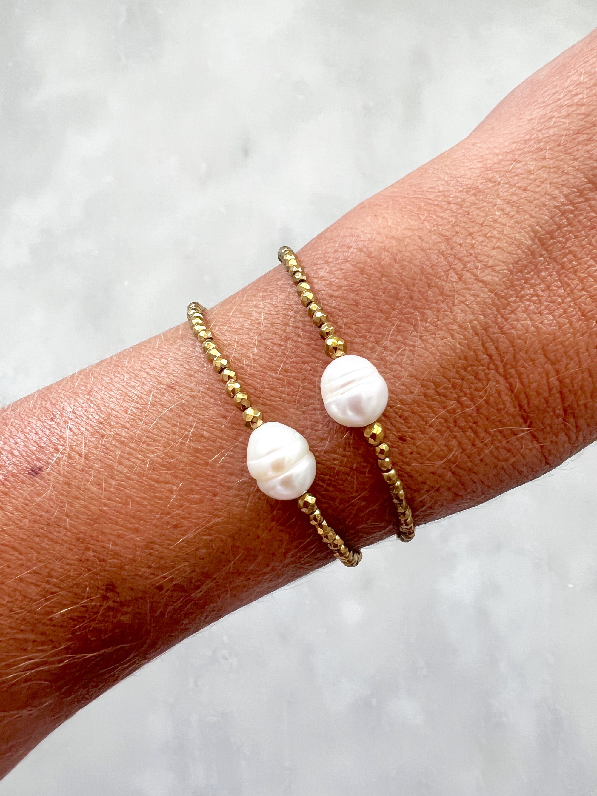 Goupi -  Gold Pearl Bracelet