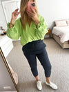 Kiik Luxe - lime blouse