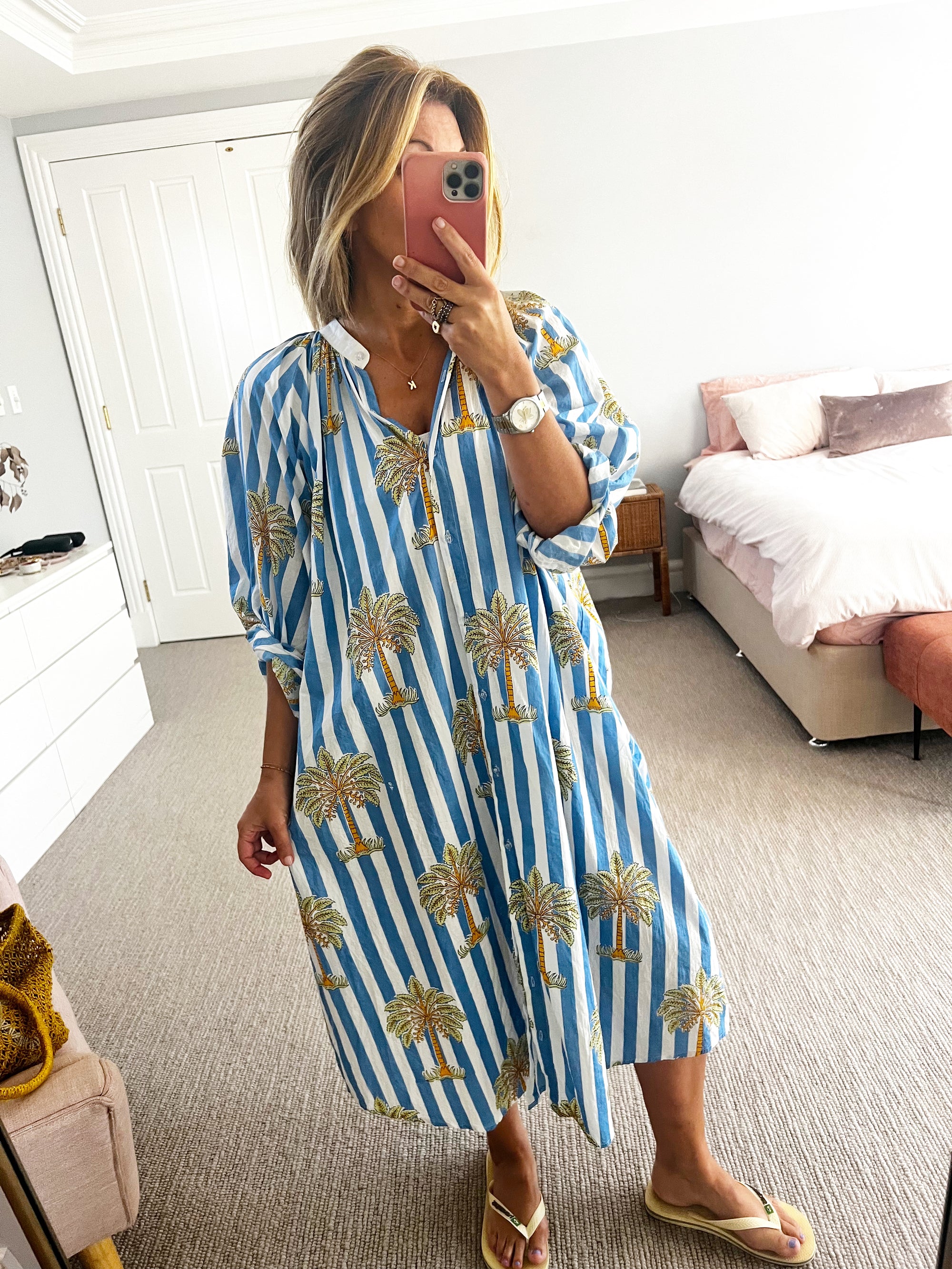 Roselle - Cabana dress blue **