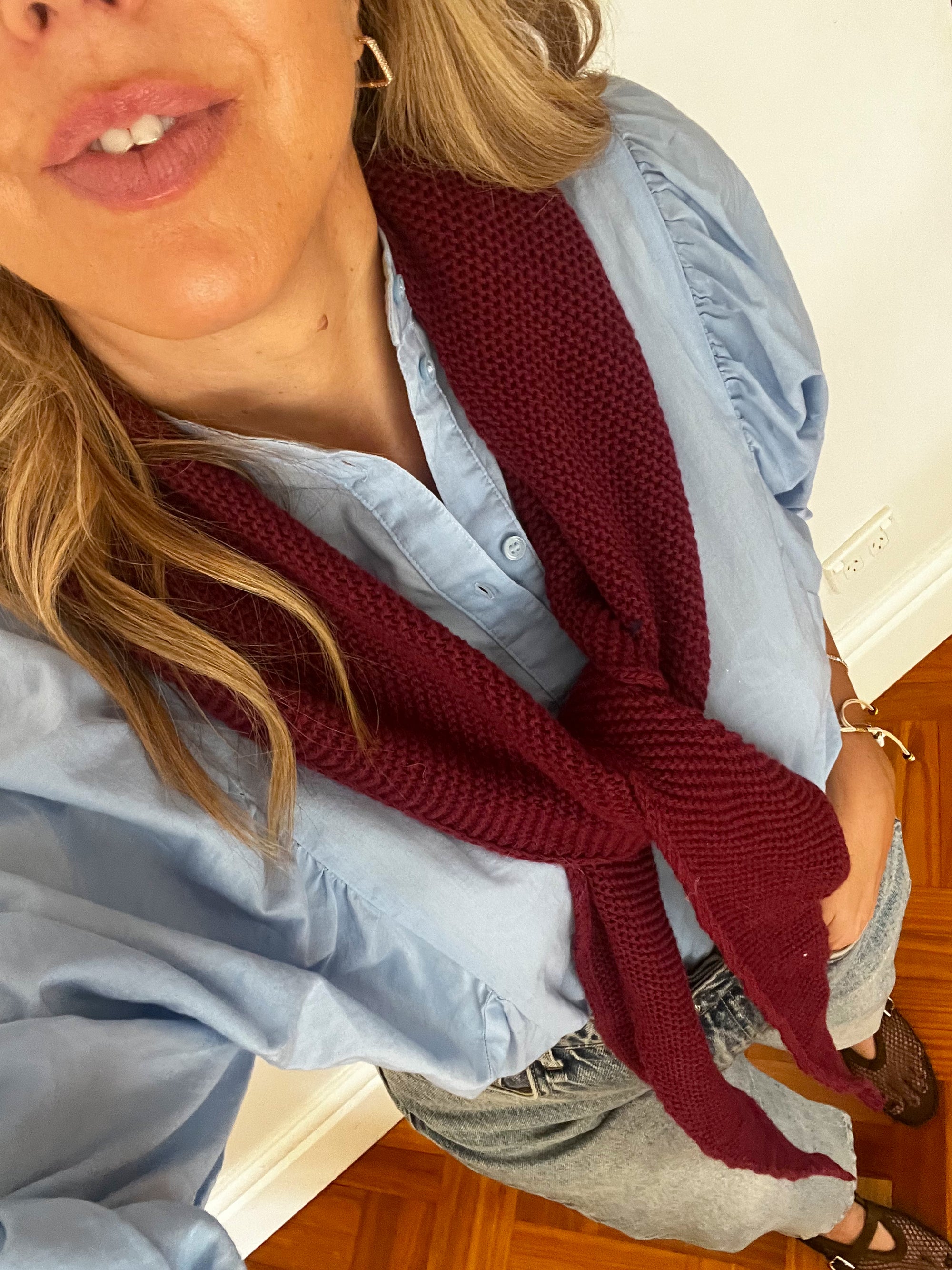 TSM - Sophie hood / scarf bordeaux **