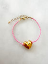 Goupi -  Heart bracelet pink