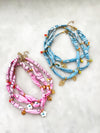 Goupi -  Pale blue bandana necklace