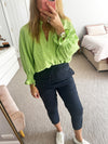 Kiik Luxe - lime blouse