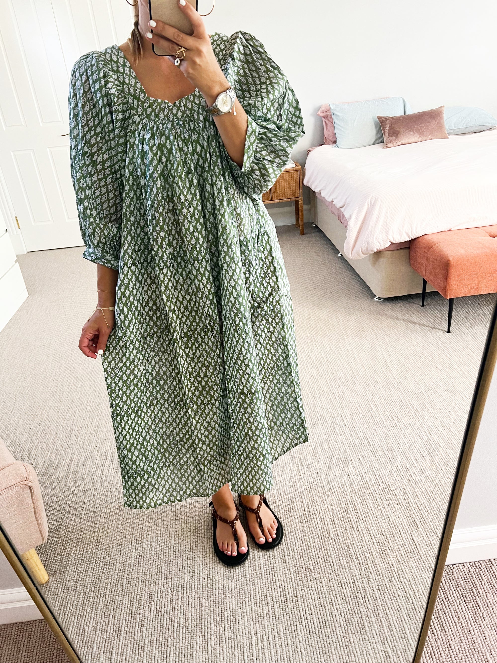 Sadhu - Butti smock green ** pre-loved **