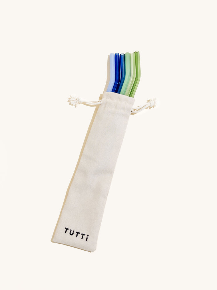 Studio Tutti - glass straws set of 6 - Mezzogiorno