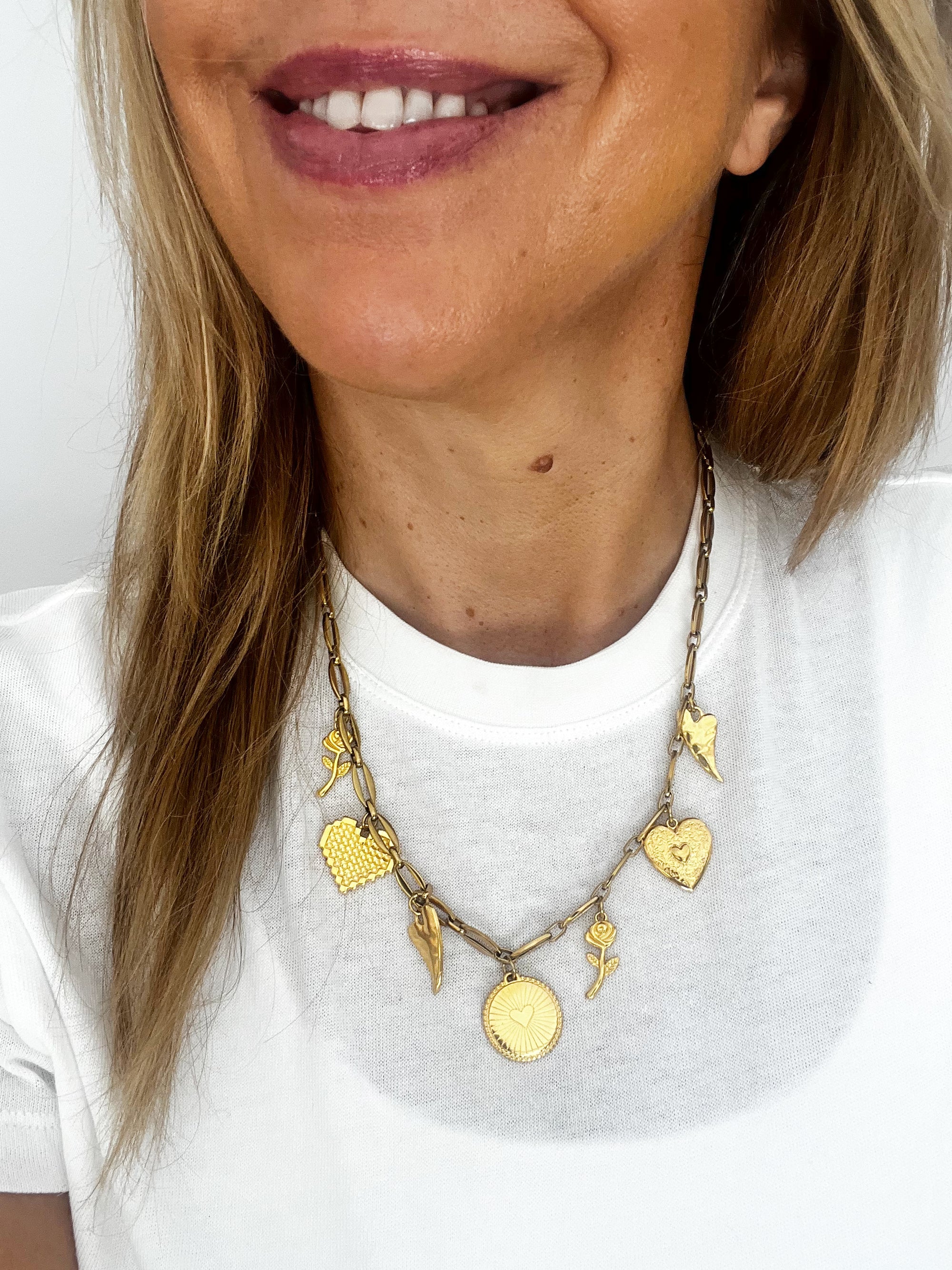 Goupi -  Gold charm necklace