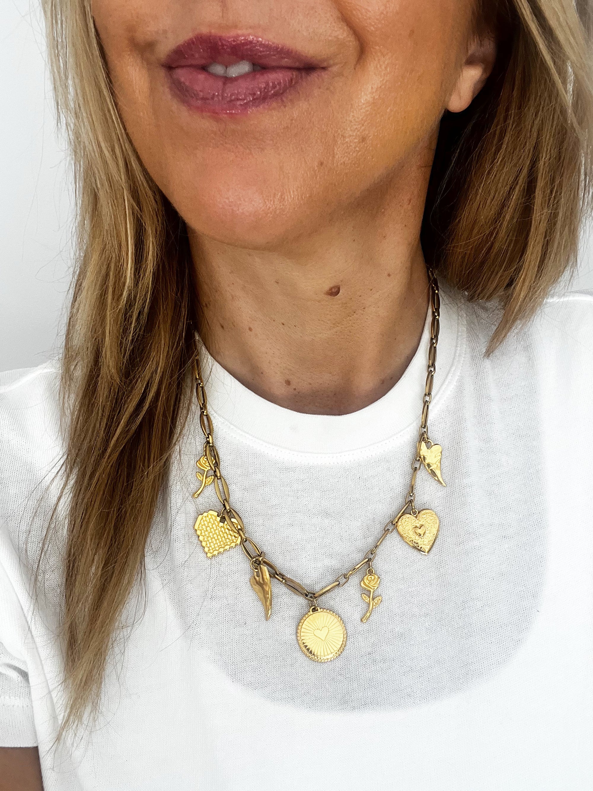 Goupi -  Gold charm necklace