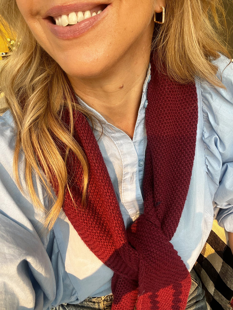TSM - Sophie hood / scarf bordeaux **