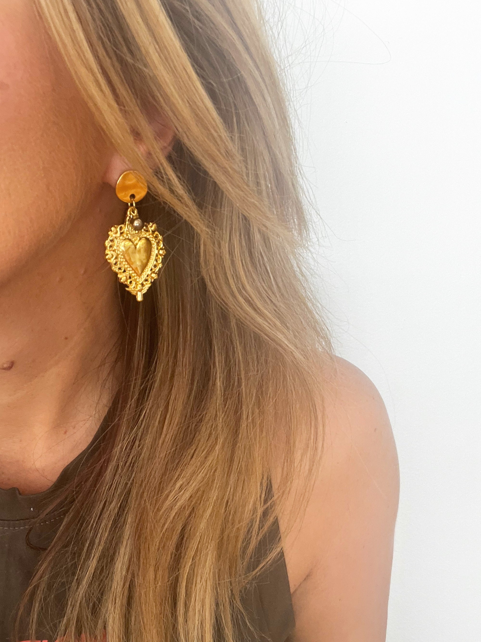 Goupi -  Heart earrings **