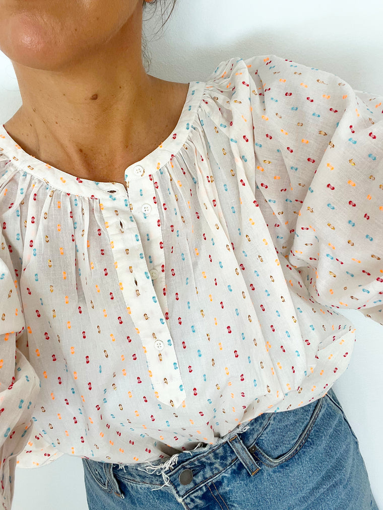 Marie Louise Monterey - Chemise blouse dots