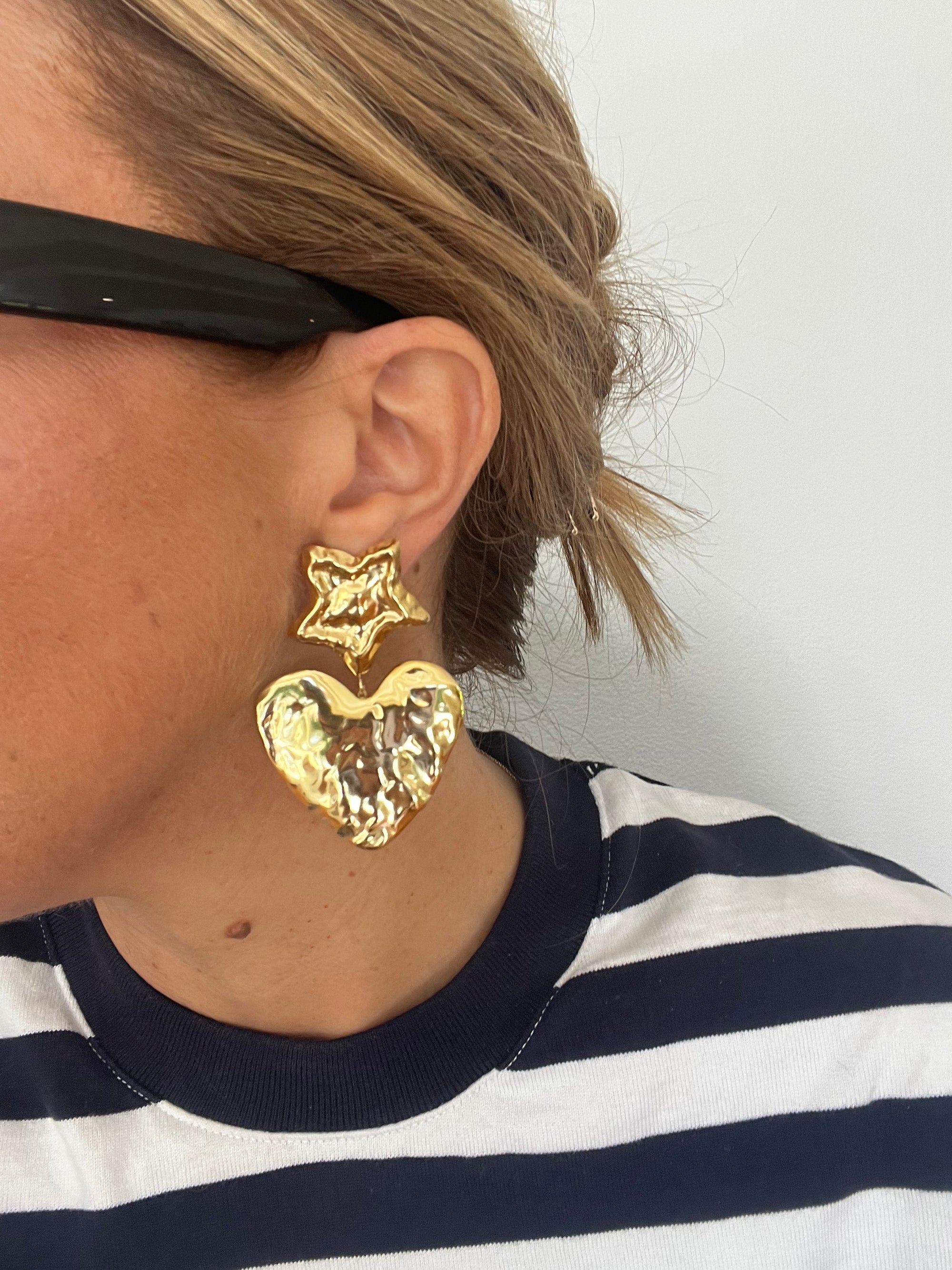 Caprice Paris - Narcissus Heart earrings