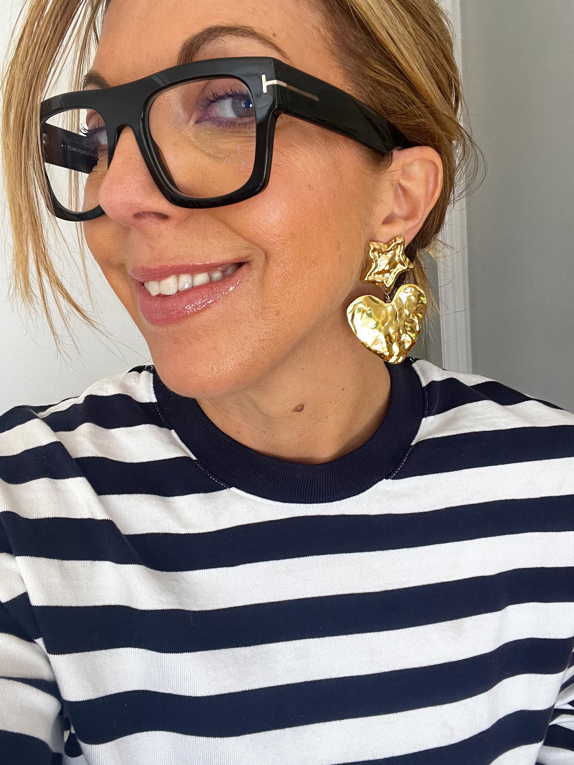 Caprice Paris - Narcissus Heart earrings