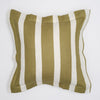 House of Lita - olive stripe cushion