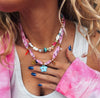 Goupi -  Pink bandana necklace **
