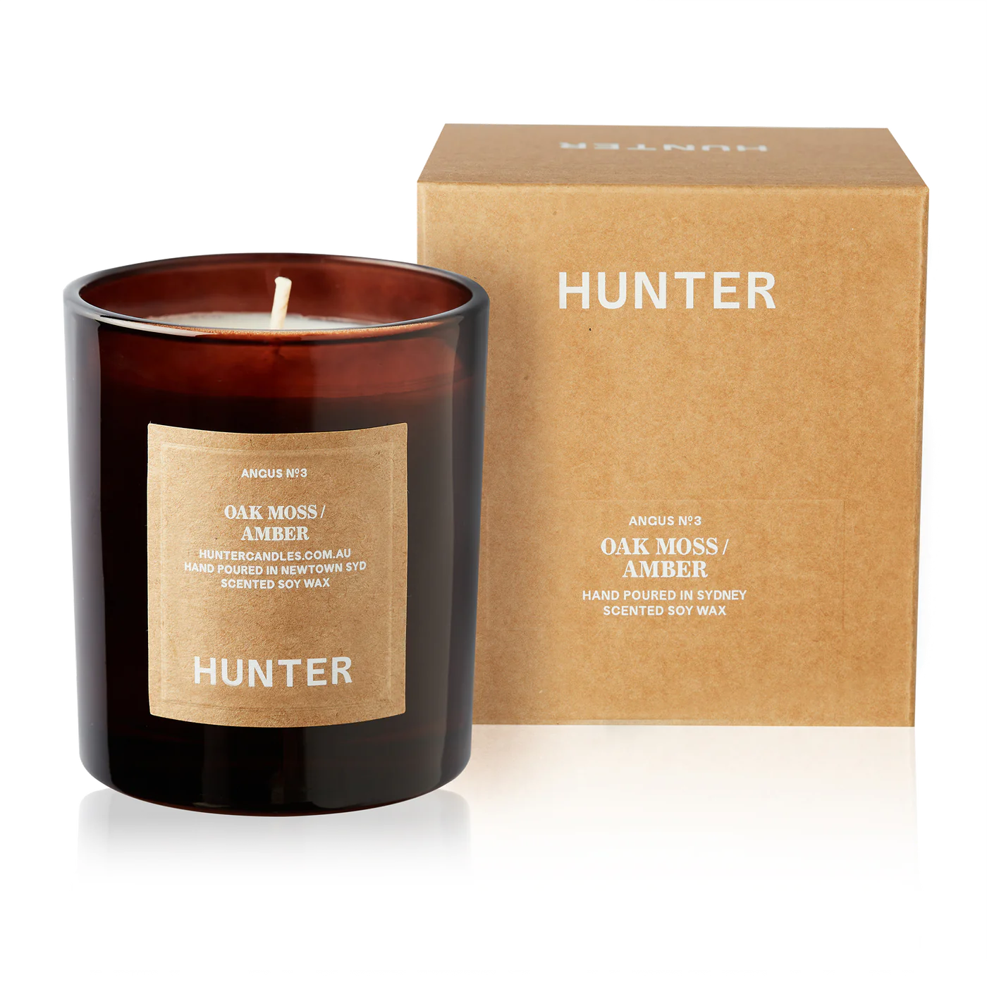 Hunter Candle - Oak Moss Amber Candle