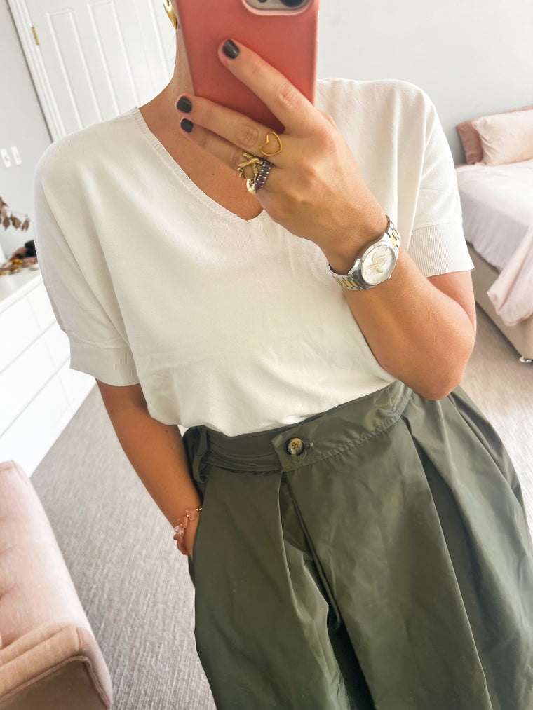 TSM - Everyday knit tee - ecru