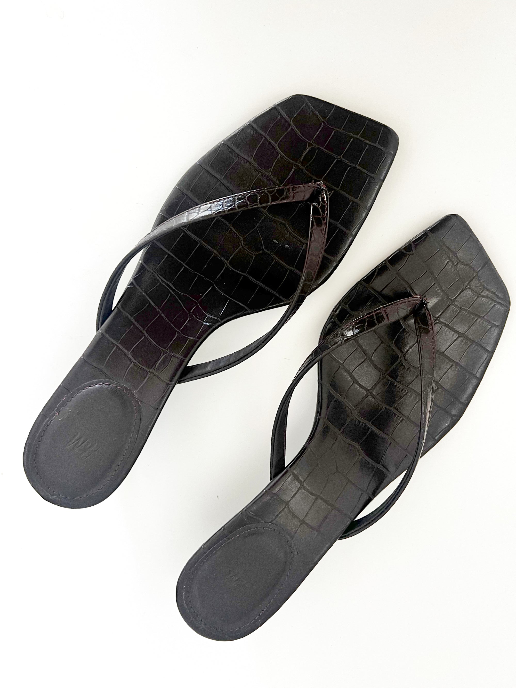 Kaitie's Closet - chocolate mules * pre-loved *