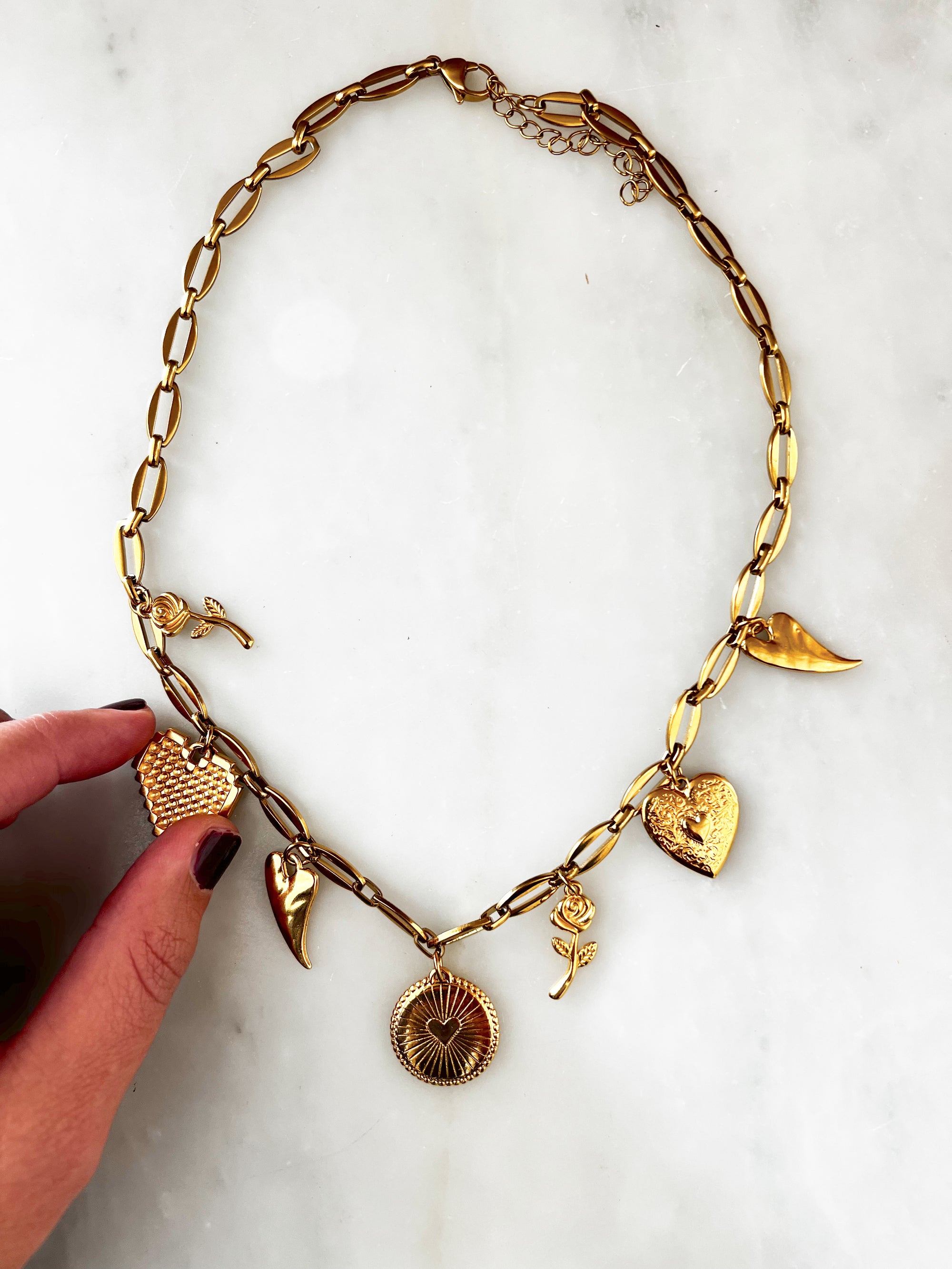 Goupi -  Gold charm necklace