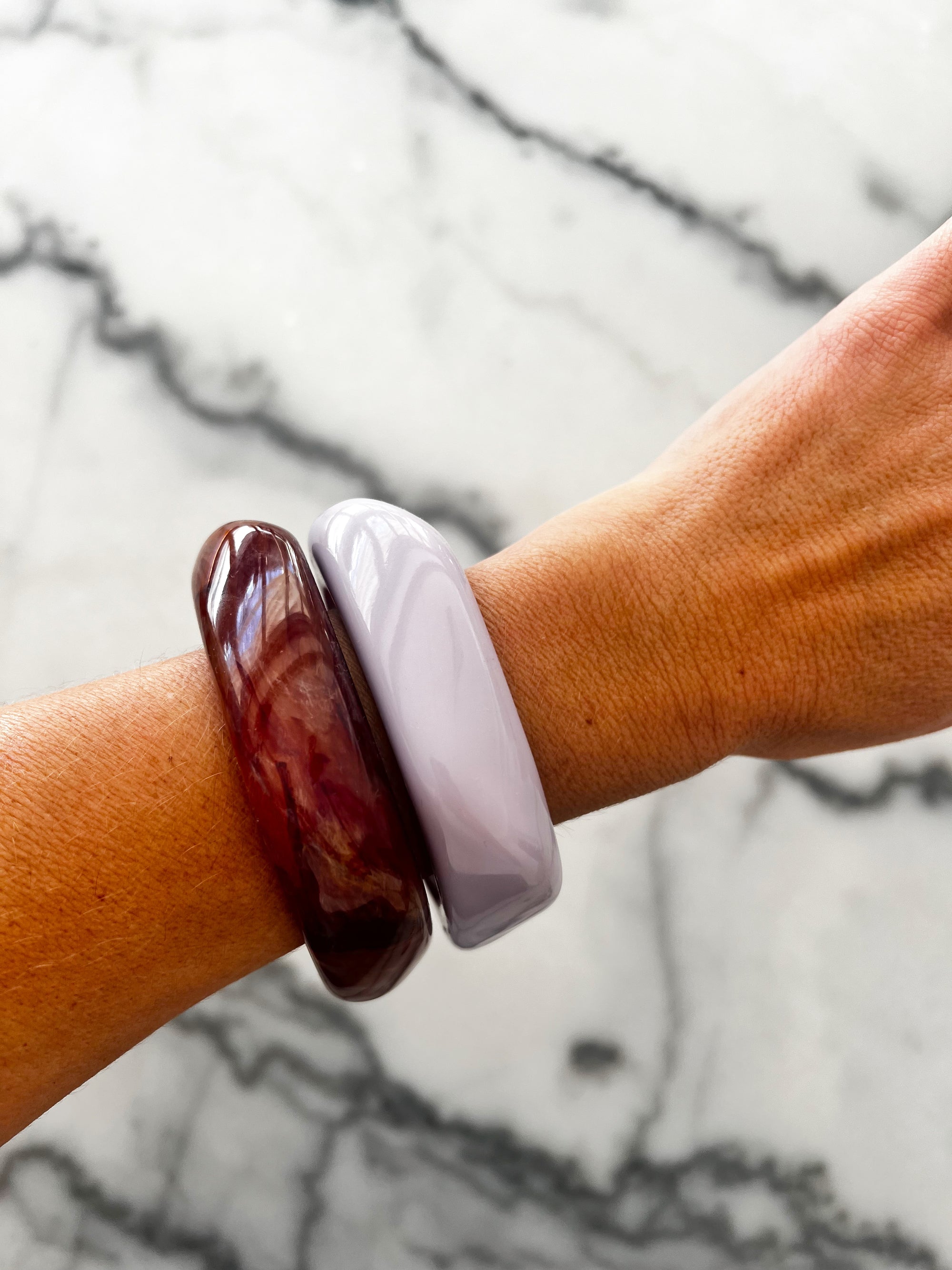 TSM - bangle set (lilac/choc)