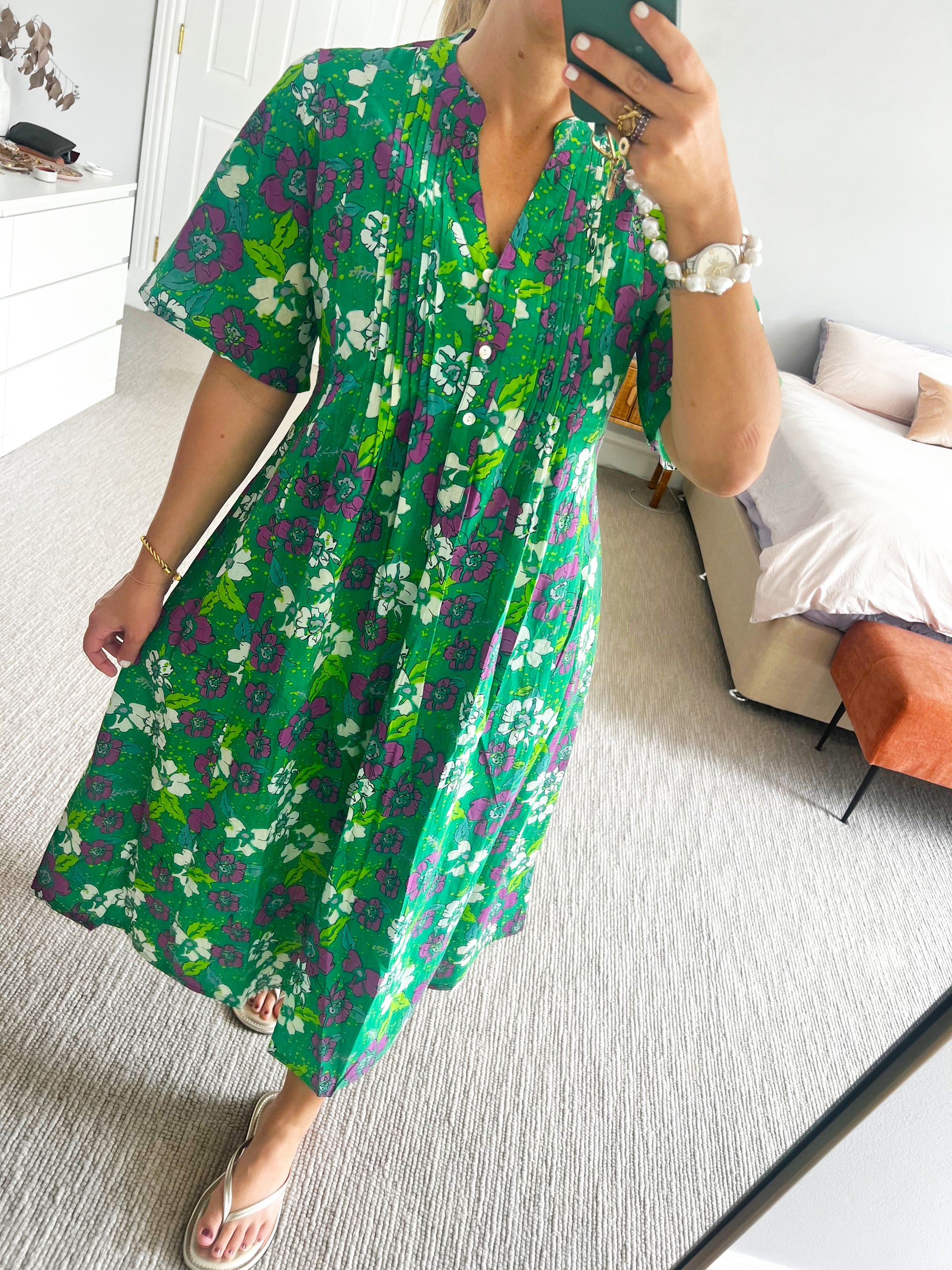 Naudic - Symphony green dress