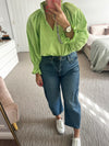 Kiik Luxe - lime blouse