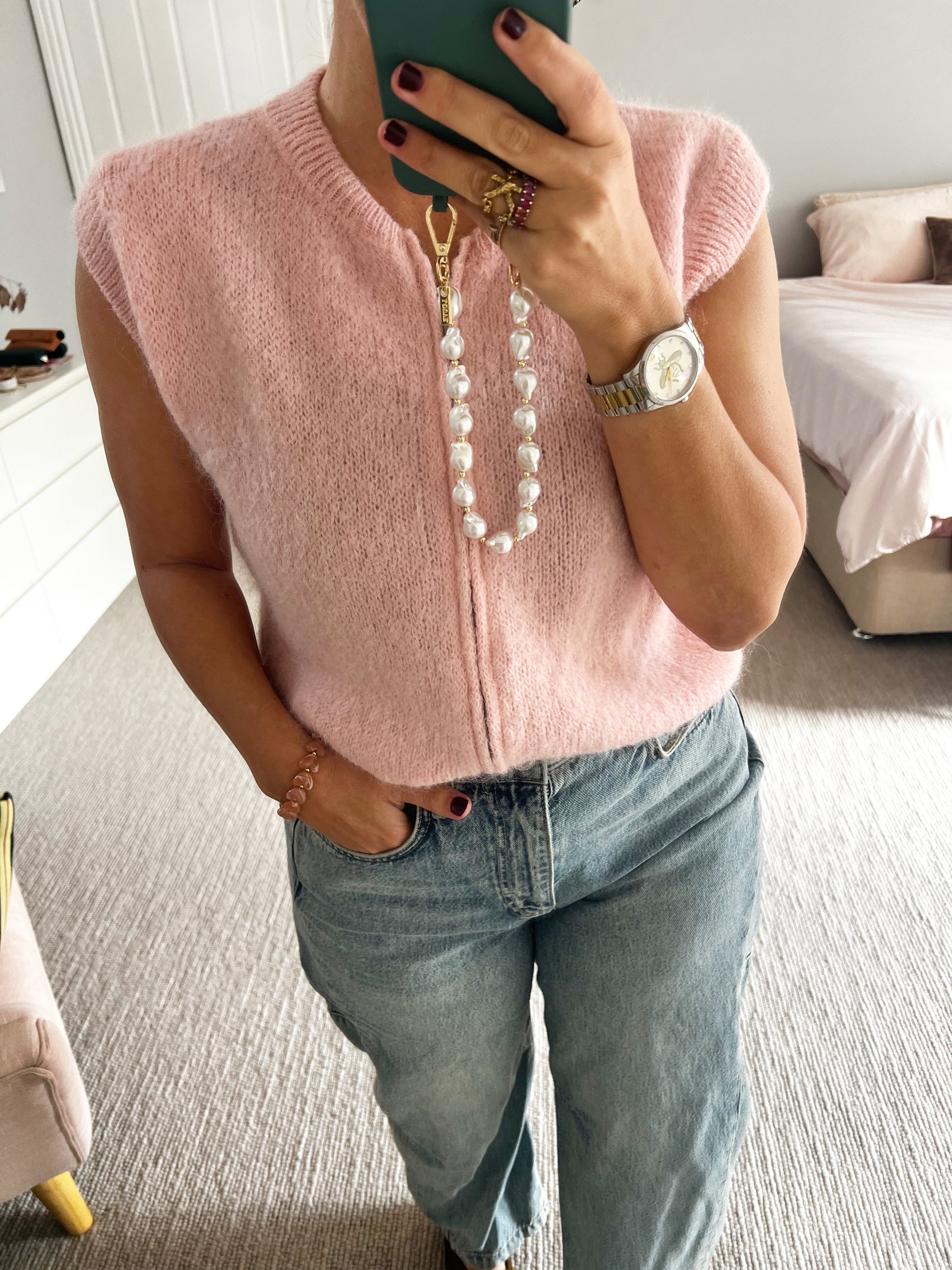 TSM - Celeste mohair vest - pink