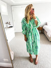 Roselle - Cabana dress green **