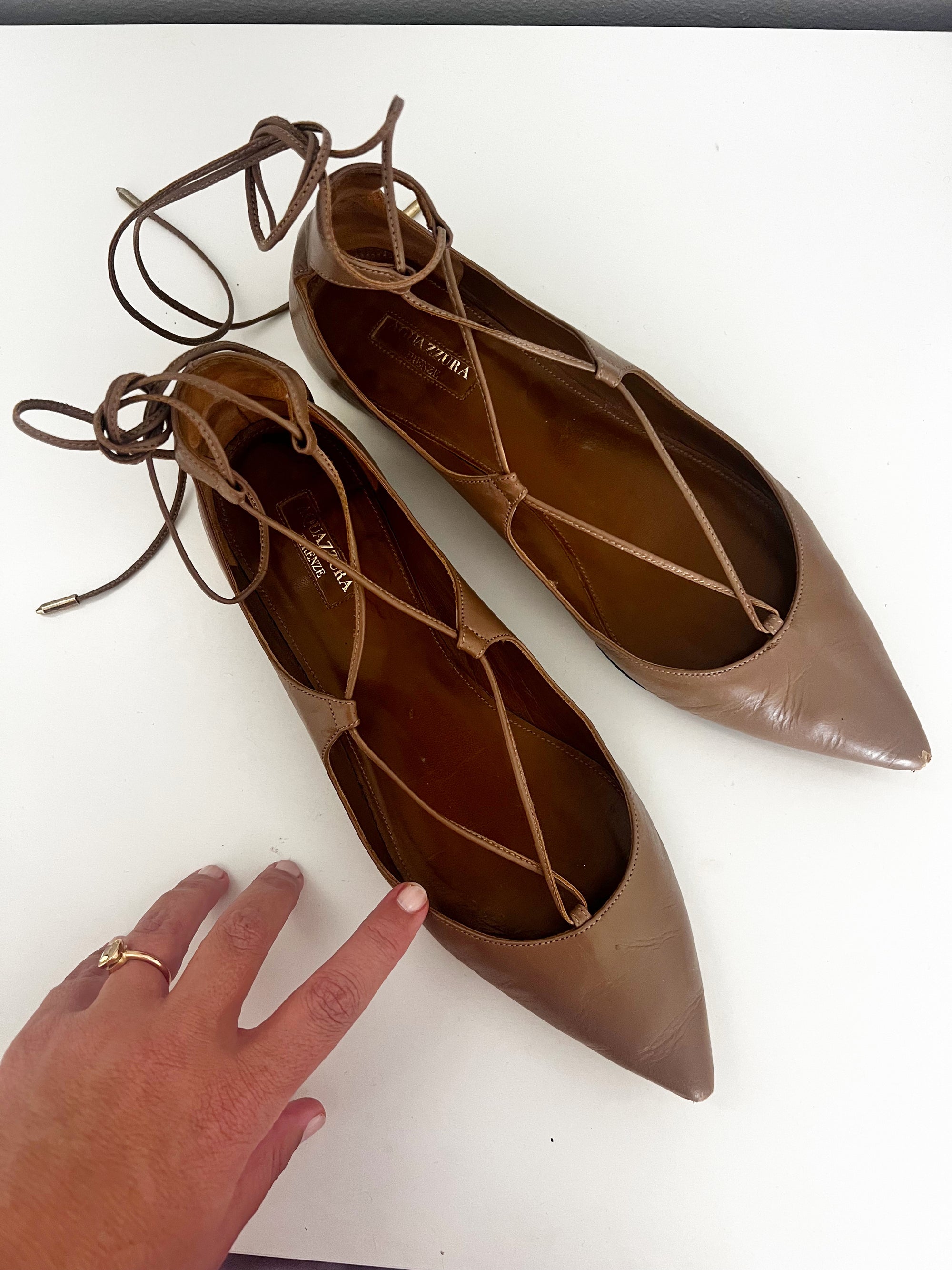 Kaitie's Closet - Aquazurra flats  * pre-loved *