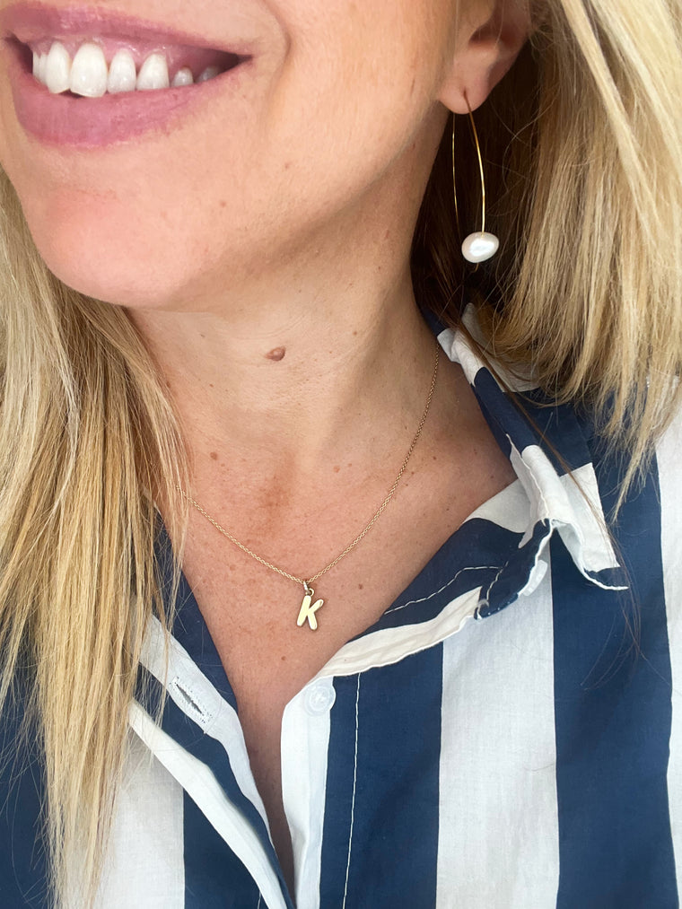 Helles - Alba pearl hoops