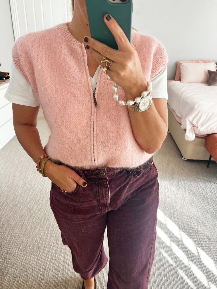 TSM - Celeste mohair vest - pink