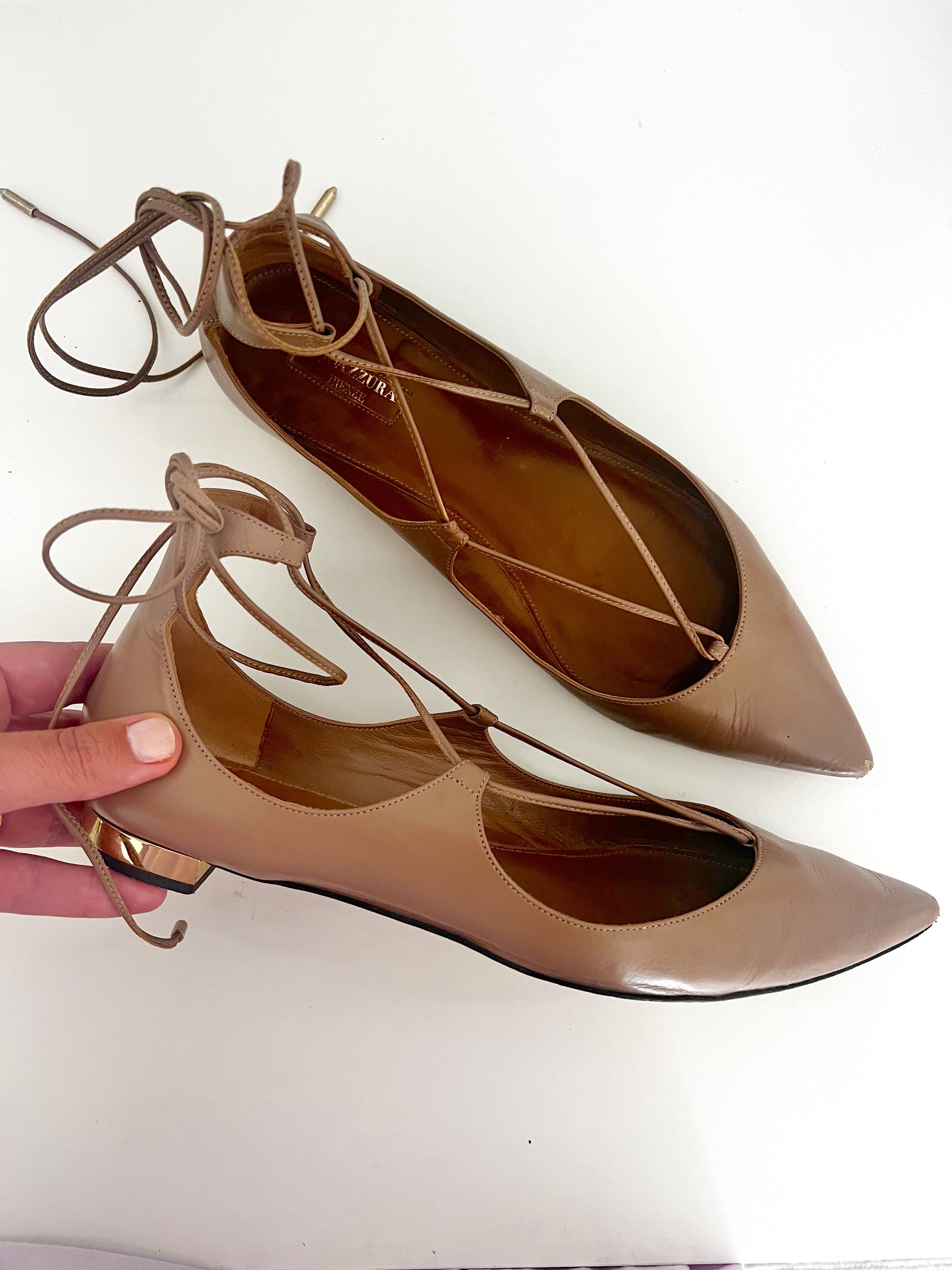 Kaitie's Closet - Aquazurra flats  * pre-loved *