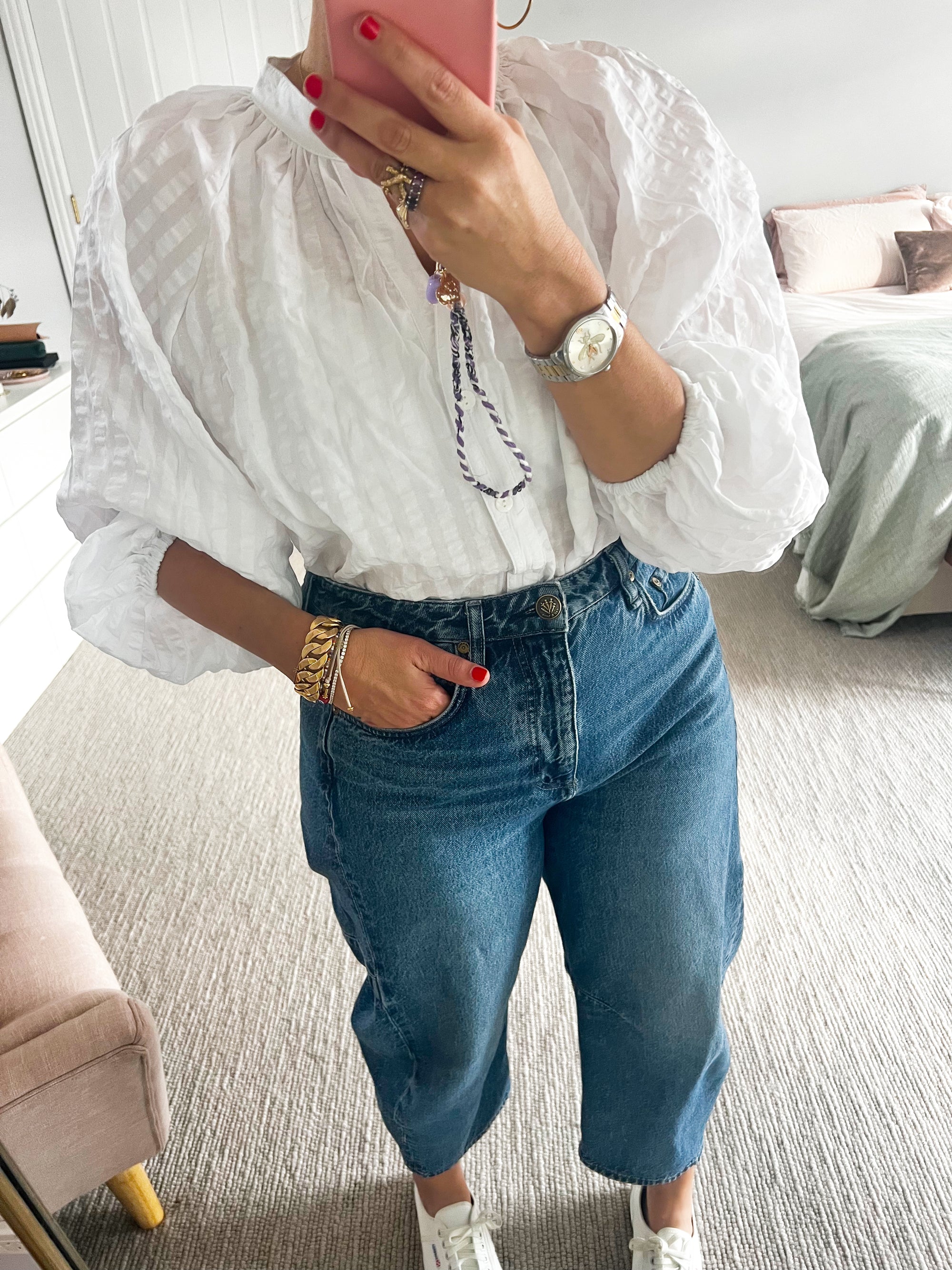 Kiik Luxe - white blouse * pre-loved *