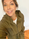 Kzell Paris - Khaki hooded jacket **pre-loved**