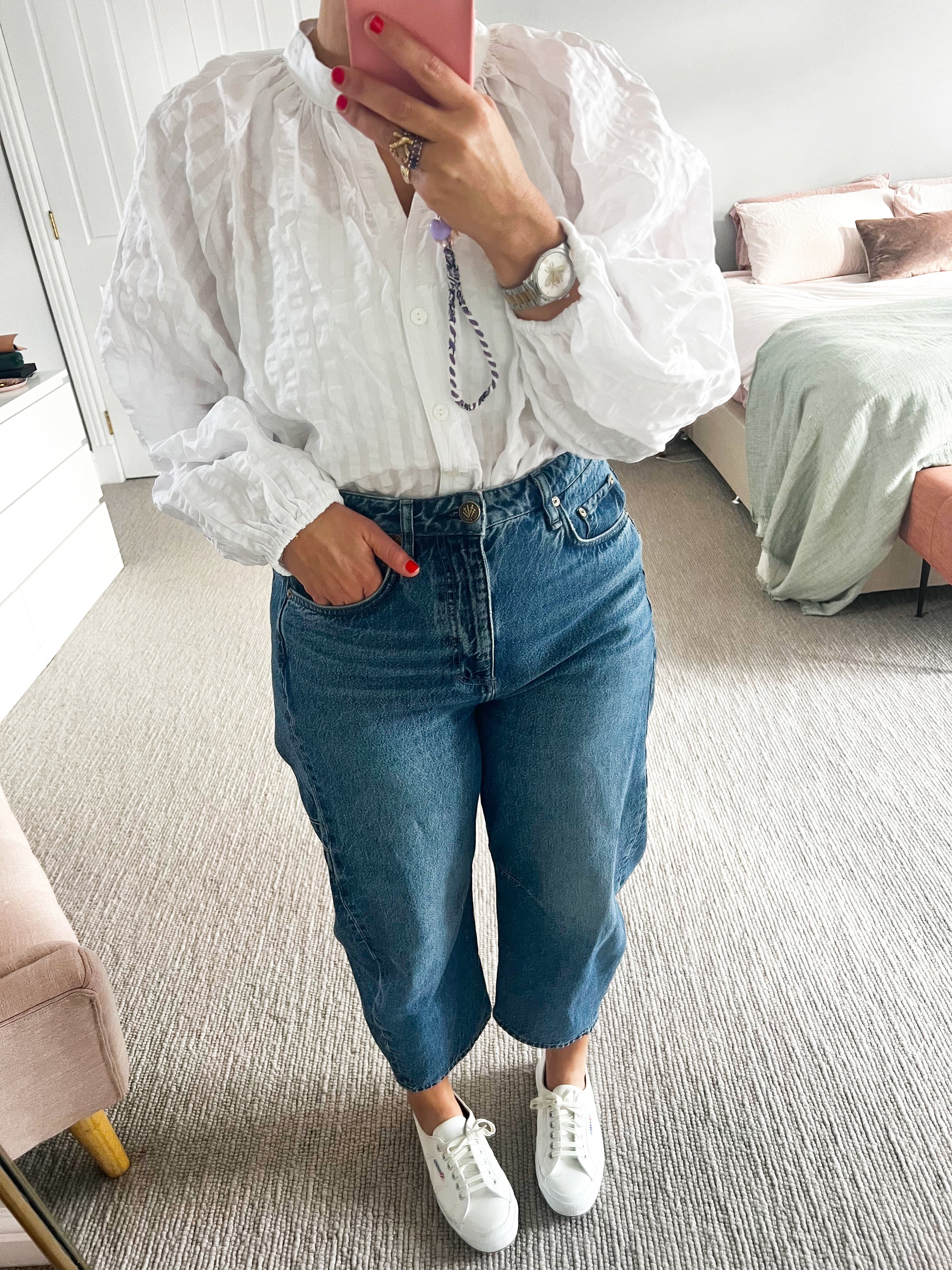 Kiik Luxe - white blouse * pre-loved *