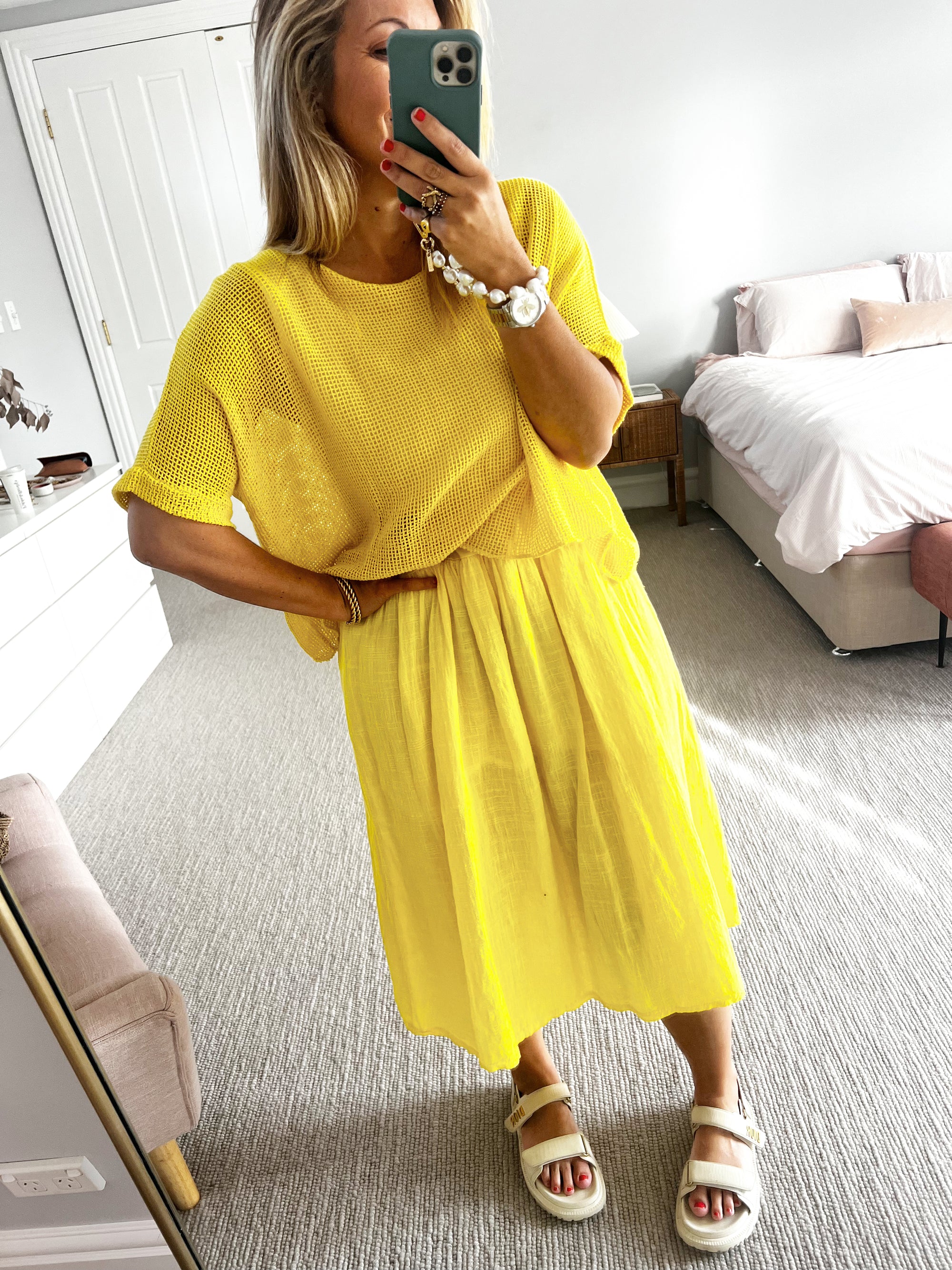 TSM - Solange midi yellow
