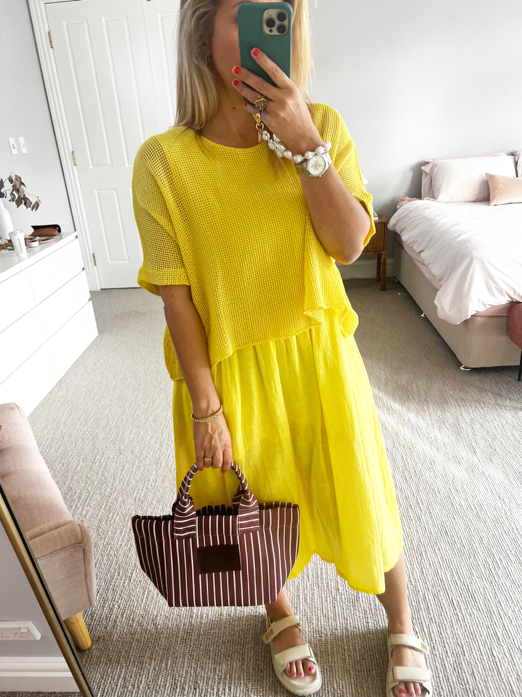 TSM - Solange midi yellow
